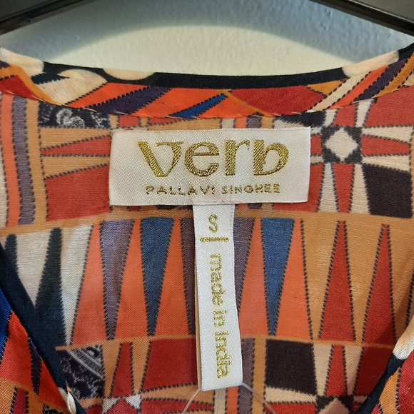 Anthropologie Verb Yasmeen Embroidered Peasant Blouse Top - Picture 6 of 16